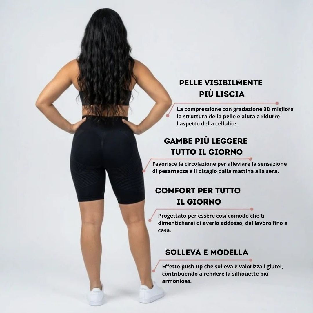 Leggings Corto 3D Snellafit - Anticellulite