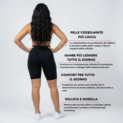Leggings Corto 3D Snellafit - Anticellulite
